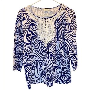 Chicos 3/4 sleeve tee